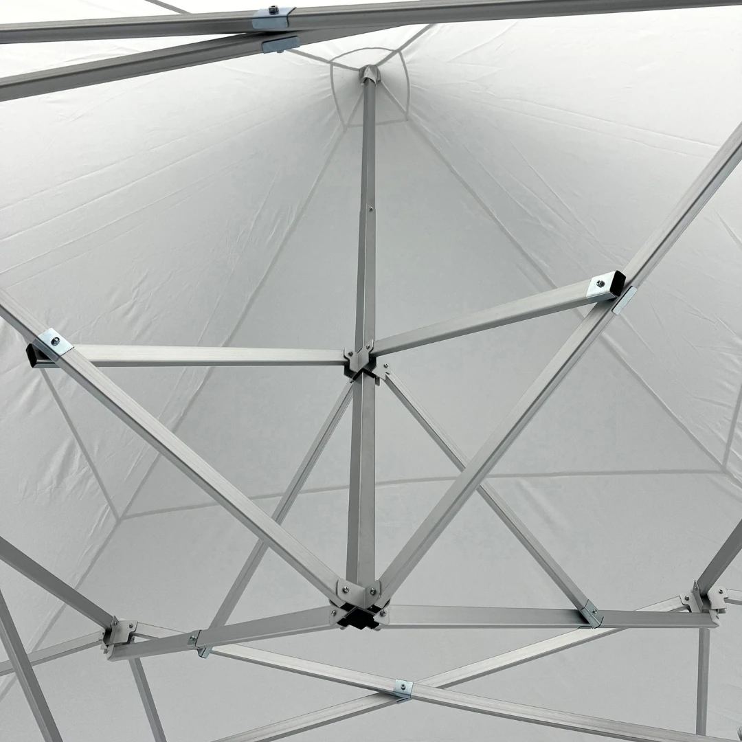 Mástil central telescópico - carpa plegable 5×5 m de 4 pilares Modelo Superior