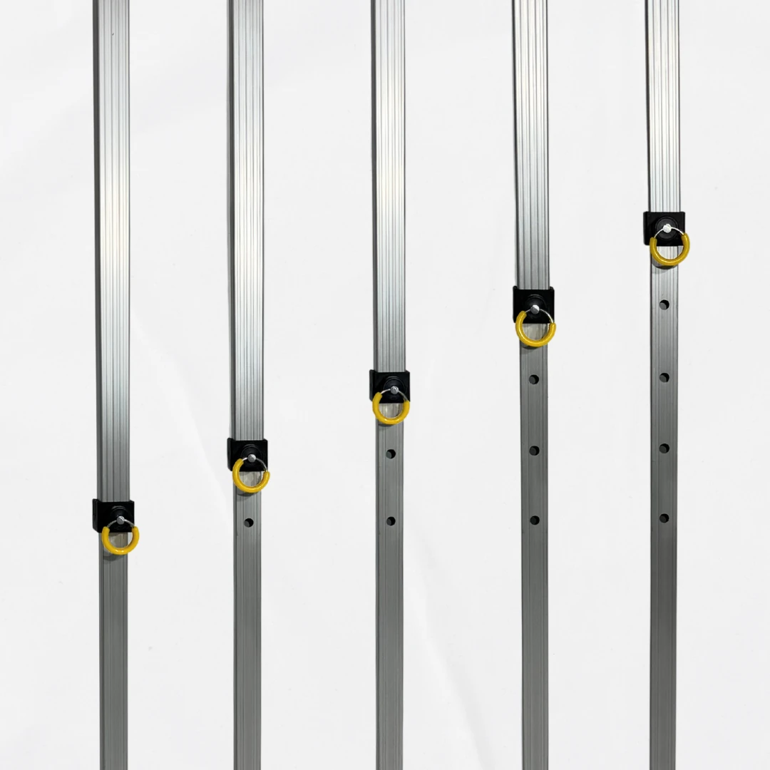 5 niveles de altura ajustable en carpa plegable Gama Básica