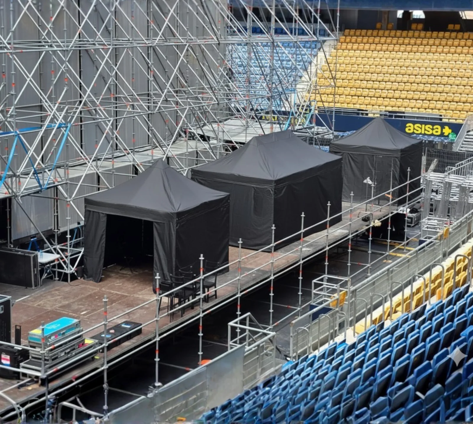 Carpa 3x3m modelo superior para camerinos