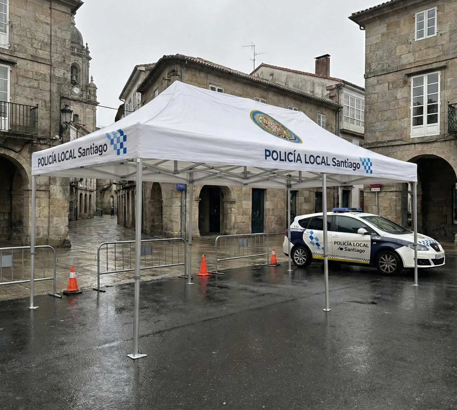 Carpas Policía Local de Santiago de Compostela