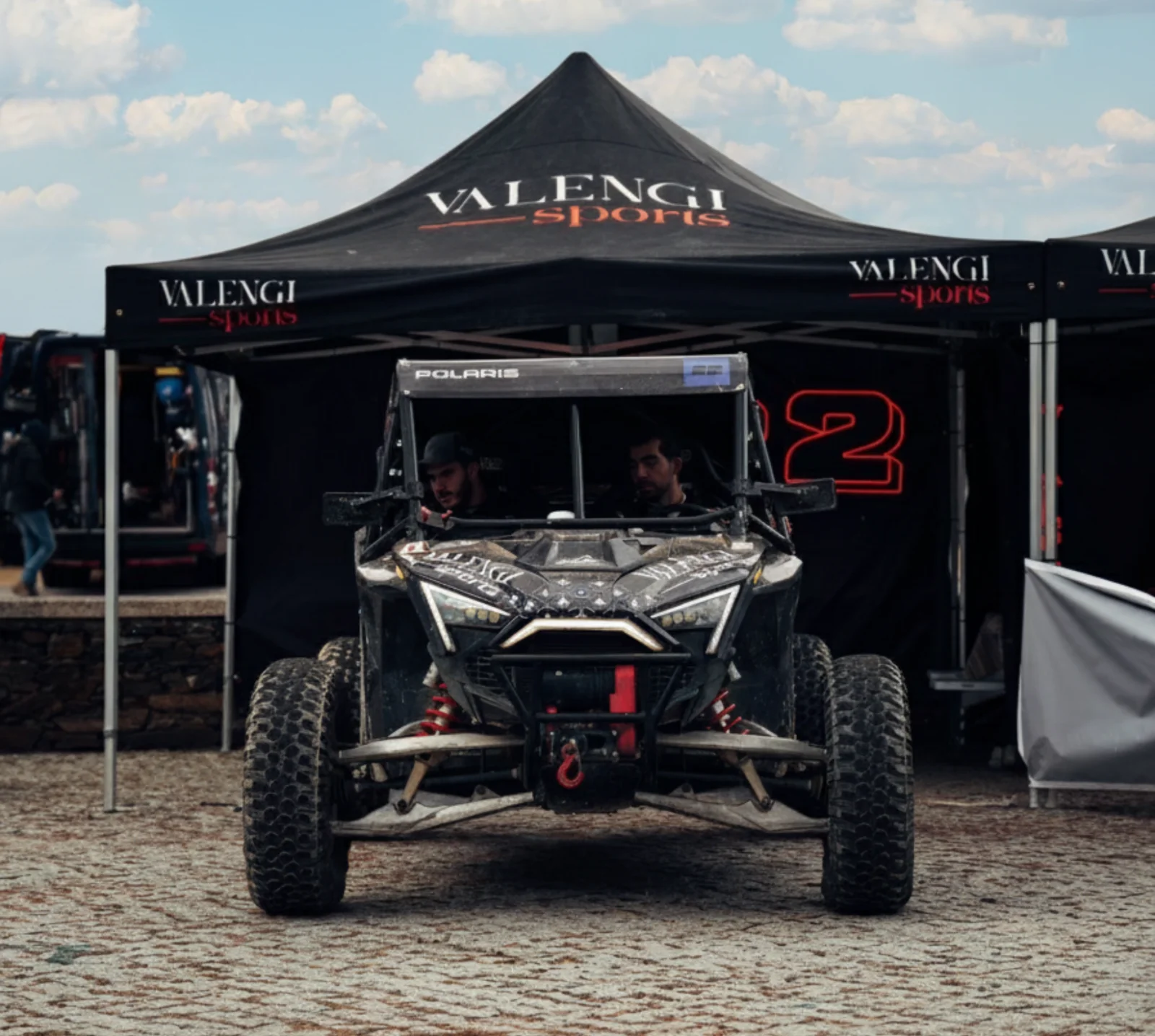 2 carpas 3x3m modelo superior para rally en arena